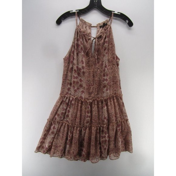 Drew Dress XS A-Line Pullover Cut Out Tiered Ruffled Floral Boho - Picture 1 of 9